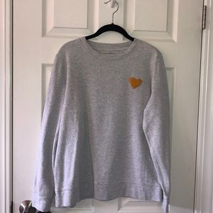 Lou & Grey - Gray Heart Sweatshirt